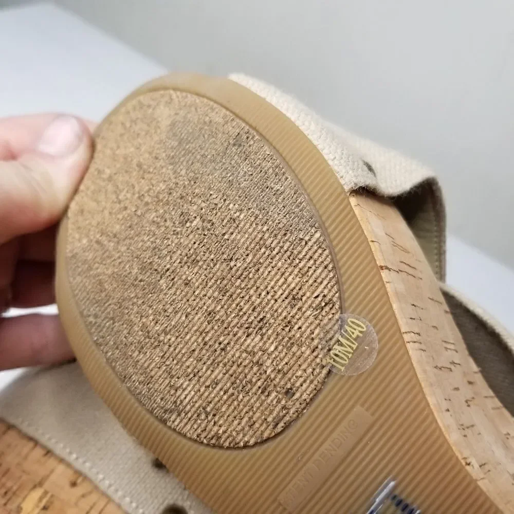 Lucky Brand sandals wedge heel cork size 10